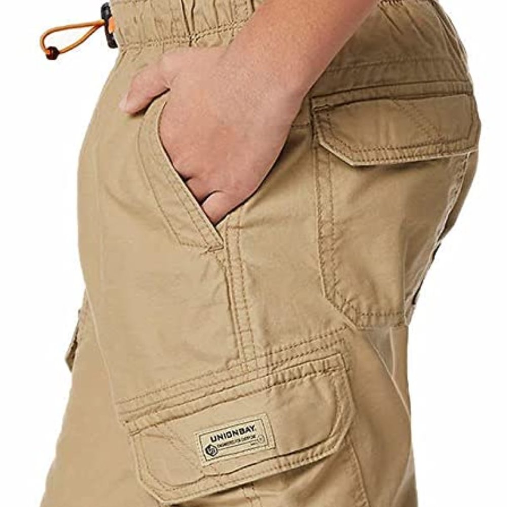 Unionbay Youth Boys' Size Large Cargo Shorts Tan School Play Summer